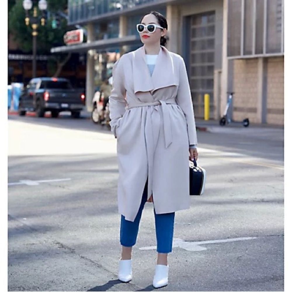 Girl With Curves Draped Scuba Jacket